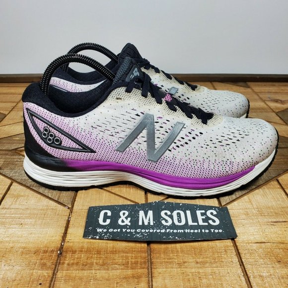 New Balance Shoes - New Balance 880 v9 White Black Lilac Running Shoes